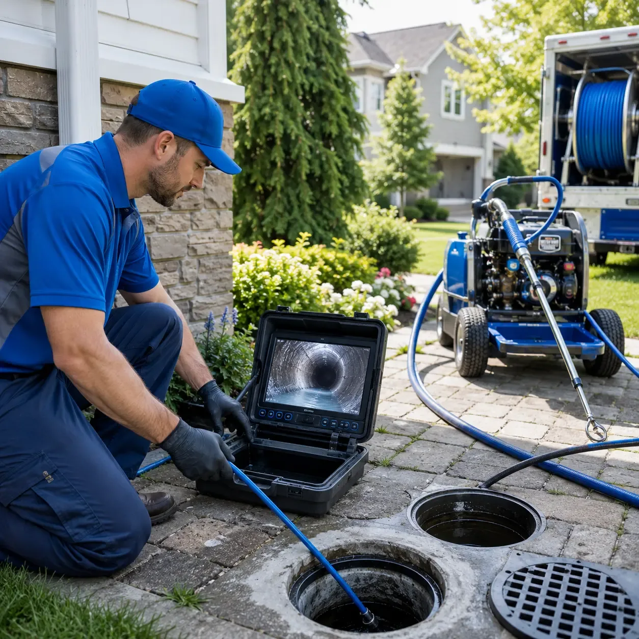 Outdoor drain cleaning professionals serving Welling, OK