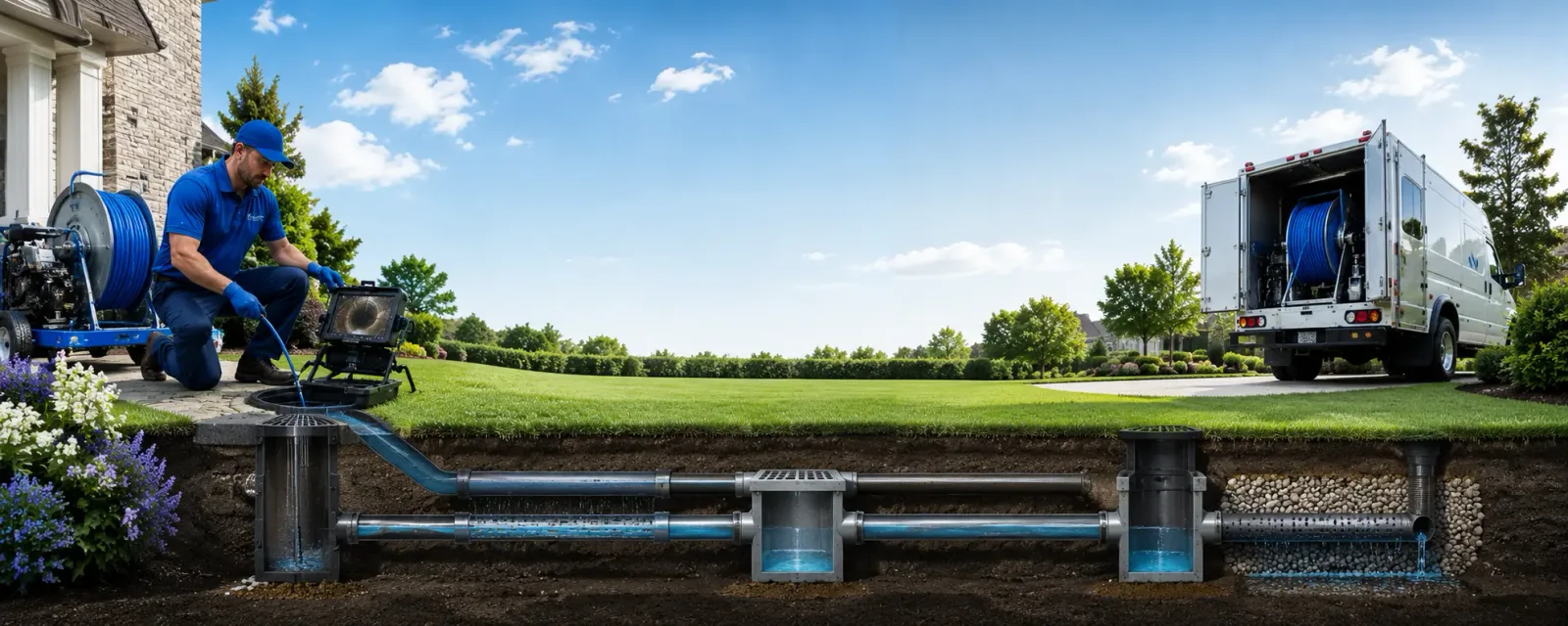 Outdoor drain cleaning information for Welling, OK